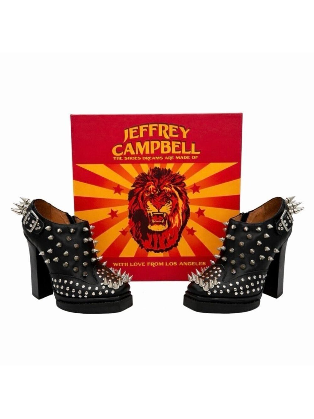 Jeffrey Campbell Clive Ibiza Last Spiked Platform Boots Women's Size 5